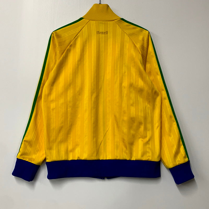 【中古品】【メンズ】  OLD ADIDAS オールドアディダス 00S TRACK JACKET BRAZIL JD1004 トラックジャケット ブラジル アウター 146-241110-as-10-izu サイズ：L カラー：イエロー系 万代Net店