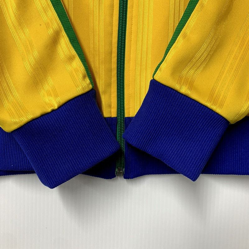 【中古品】【メンズ】  OLD ADIDAS オールドアディダス 00S TRACK JACKET BRAZIL JD1004 トラックジャケット ブラジル アウター 146-241110-as-10-izu サイズ：L カラー：イエロー系 万代Net店