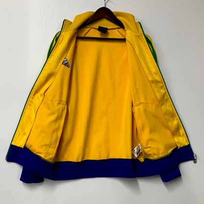 【中古品】【メンズ】  OLD ADIDAS オールドアディダス 00S TRACK JACKET BRAZIL JD1004 トラックジャケット ブラジル アウター 146-241110-as-10-izu サイズ：L カラー：イエロー系 万代Net店