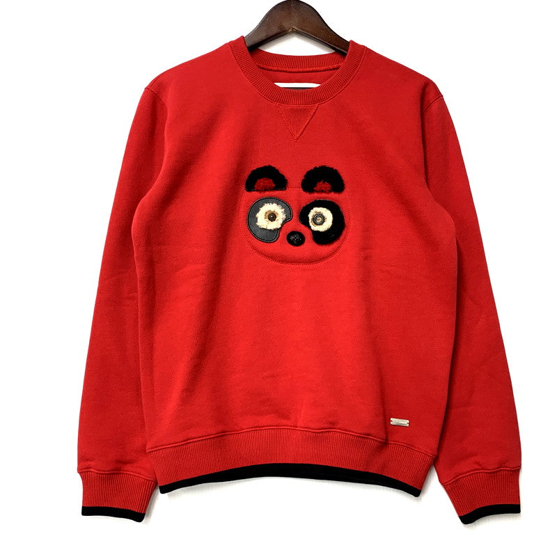 【中古美品】【メンズ】 COACH コーチ BEAR SWEATSHIRT F24089 ベア スウェットシャツ トレーナー 長袖 トップス 141-241111-as-13-izu サイズ：XS カラー：レッド 万代Net店