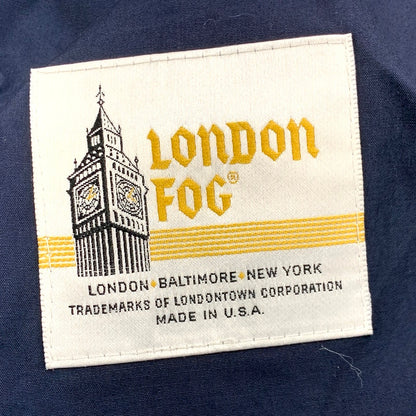 【中古品】【メンズ】  LONDON FOG ロンドンフォグ 80S SOUTIEN COLLAR COAT ステンカラーコート USA製 アウター 146-241112-as-31-izu サイズ：42 カラー：ネイビー 万代Net店