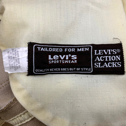 【中古品】【メンズ】 Levi's リーバイス TALON ZIP 80S ACTION SLACKS アクションスラックス パンツ ボトムス 157-241113-as-01-izu サイズ：下記参照 カラー：ベージュ 万代Net店