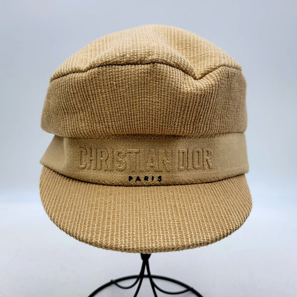 【中古品】【メンズ/レディース】 Christian Dior クリスチャンディオール LOGO CASQUETTE 02DCP920A140 ロゴ キャスケット 帽子 183-241110-as-23-izu サイズ：58 カラー：ベージュ 万代Net店
