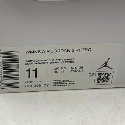 【中古品】【メンズ】 NIKE ナイキ CK9246-102 WOMEN'S AIR JORDAN 3 ウィメンズ エアジョーダン 3 ダークモカ 靴 スニーカー シューズ 160-241111-ma-03-izu サイズ：28.0cm カラー：DARK MOCHA 万代Net店