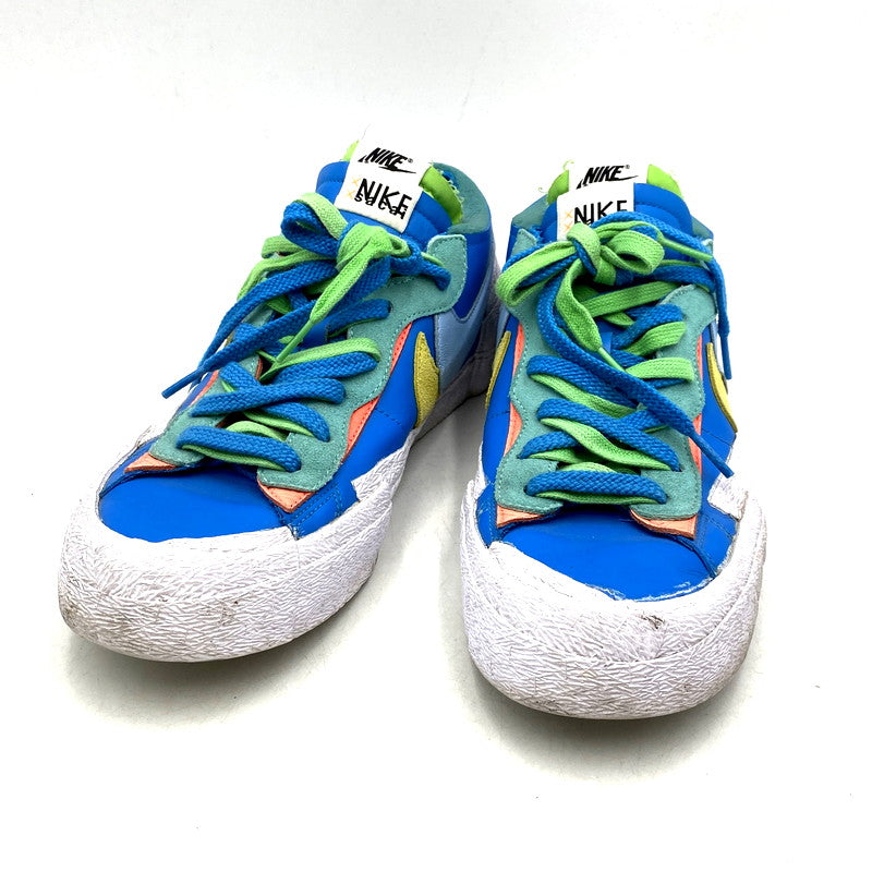 【現状渡し品】【メンズ】 NIKE ナイキ × KAWS カウズ × SACAI サカイ BLAZER LOW DM7901-400 ブレーザー ロー スニーカー シューズ 靴 160-241112-as-23-izu サイズ：28.5cm カラー：NEPTUNE BLUE/BLUECAP-WHITE 万代Net店