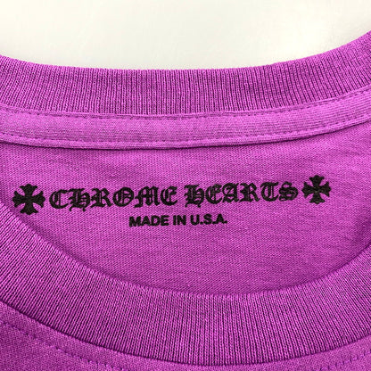 【中古美品】【メンズ】 CHROME HEARTS クロムハーツ × MATTY BOY マッティボーイ PPO U SS PKT CREW ショートスリーブ ポケット クルーネック Tシャツ 半袖 トップス 190-241119-as-26-izu サイズ：XL カラー：パープル 万代Net店