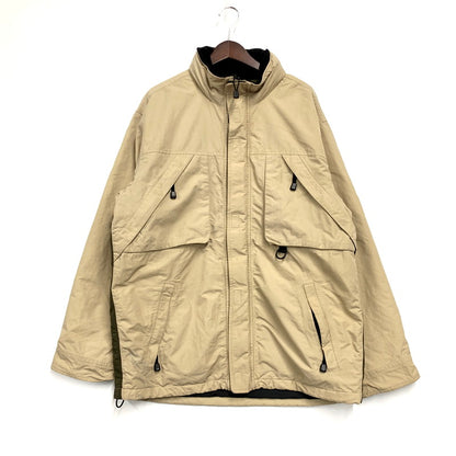 【現状渡し品】【メンズ】 Eddie Bauer エディー・バウアー 90S NYLON HUNTING JACKET ナイロン ハンティングジャケット アウター 146-241114-as-08-izu サイズ：L カラー：ベージュ 万代Net店