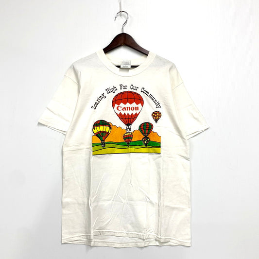 【中古品】【メンズ】  GILDAN ギルダン 90-00S CANON PRINTED T-SHIRT キヤノン プリント Tシャツ 半袖 トップス 146-241114-as-13-izu サイズ：L カラー：ホワイト 万代Net店