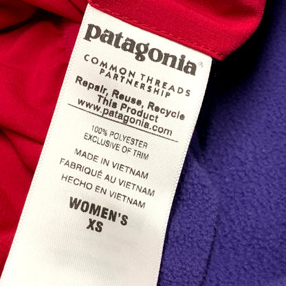 【中古品】【レディース】 patagonia パタゴニア 15AW Reversible Snap-T Glissade Pullover 25290FA15 リバーシブル スナップT グリセード プルオーバー ジャケット 168-241114-as-38-izu サイズ：XS カラー：ピンク系×パープル 万代Net店