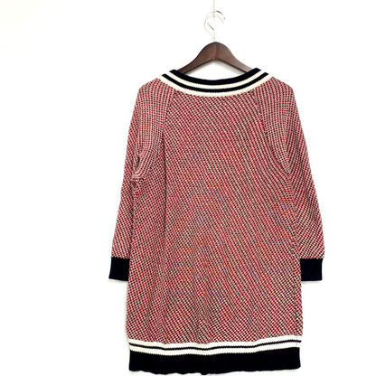 【中古品】【レディース】 FRED PERRY フレッドペリー WOMEN TILDEN TUNIC KNIT F7088 チルデンチュニック ニット トップス 170-241114-as-37-izu サイズ：8 カラー：マルチ 万代Net店