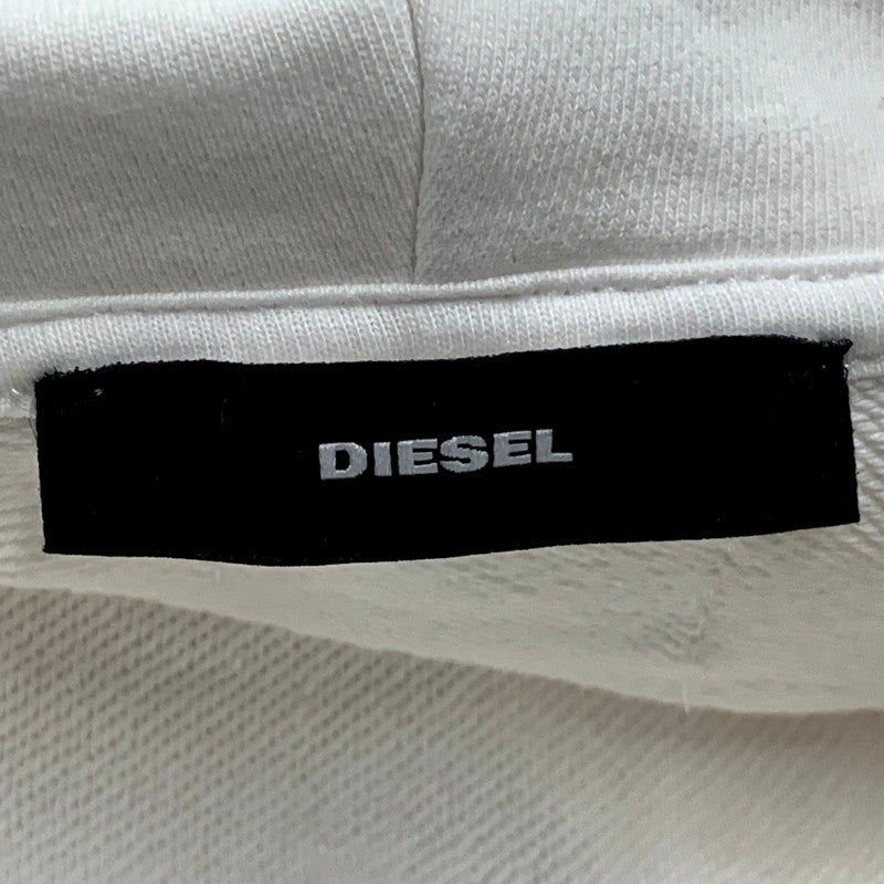 【中古品】【メンズ】 DIESEL ディーゼル F-KREEN SWEAT スウェット パーカー 長袖 トップス 141-241114-as-33-izu サイズ：S カラー：ホワイト 万代Net店