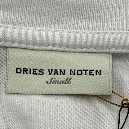 【中古品】【メンズ】 DRIES VAN NOTEN ドリスヴァンノッテン HELI SLOGAN PRINT T-SHIRT ヘリ スローガン プリント Tシャツ 半袖 トップス 141-241113-as-23-izu サイズ：S カラー：ホワイト 万代Net店