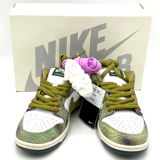 【中古美品】【メンズ/レディース】 NIKE SB ナイキエスビー × ALEXIS SABLONE アレクシスサブローン DUNK LOW PRO QS HJ3386-300 ダンク ロー プロ QS スニーカー シューズ 靴 160-241113-as-17-izu サイズ：26cm カラー：OIL GREEN/DESERT MOSS-WHITE 万代Net店