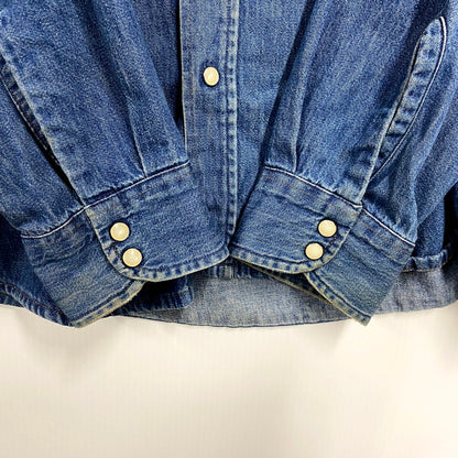 【中古品】【メンズ】 Dakota ダコタ BY FIVE BROTHER バイ ファイブブラザー 80S DENIM WESTERN SHIRT デニムウエスタンシャツ USA製 長袖 トップス 146-241115-ay-04-izu サイズ：XL カラー：インディゴ 万代Net店