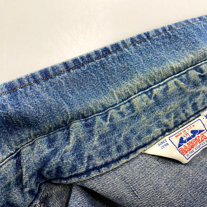 【中古品】【メンズ】 Dakota ダコタ BY FIVE BROTHER バイ ファイブブラザー 80S DENIM WESTERN SHIRT デニムウエスタンシャツ USA製 長袖 トップス 146-241115-ay-04-izu サイズ：XL カラー：インディゴ 万代Net店