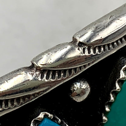 【中古品】【メンズ/レディース】 INDIAN JEWELRY SV925 TURQUOISE BANGLE インディアンジュエリー ターコイズ バングル アクセサリー 191-241117-as-26-izu カラー：シルバー 万代Net店