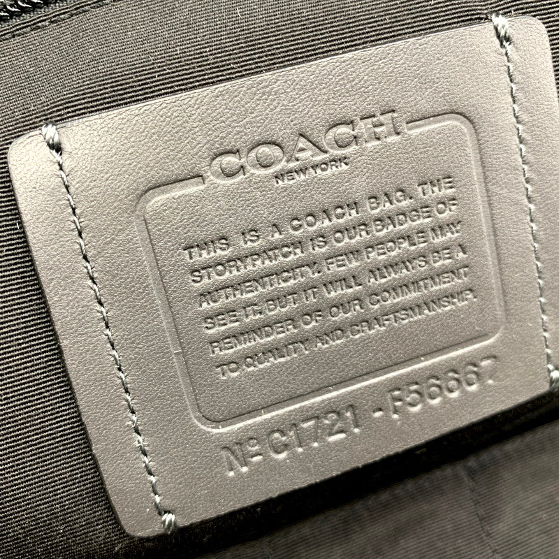 【中古品】【メンズ/レディース】 COACH コーチ BOND BACKPACK IN PEBBLE LEATHER F56667 ボンド バックパック ペブル レザー リュック バッグ カバン 鞄 180-241117-as-23-izu カラー：グレー 万代Net店