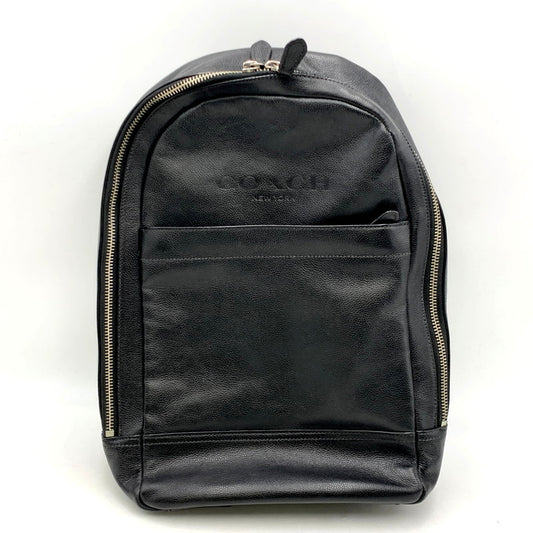 【中古品】【メンズ/レディース】 COACH コーチ CHARLES SLIM BACKPACK IN SPORT CALF LEATHER F54135 チャールズ スリム バックパック スポーツカーフ レザー リュック バッグ カバン 鞄 180-241117-as-22-izu カラー：ブラック 万代Net店