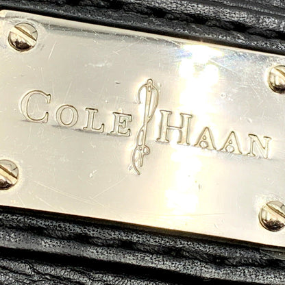 【中古品】【メンズ/レディース】 COLE HAAN コールハーン LEATHER SHOULDER BAG レザーショルダーバッグ 鞄 カバン 188-241120-ma-07-izu カラー：黒 万代Net店