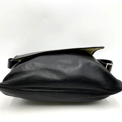 【中古品】【メンズ/レディース】 COLE HAAN コールハーン LEATHER SHOULDER BAG レザーショルダーバッグ 鞄 カバン 188-241120-ma-07-izu カラー：黒 万代Net店