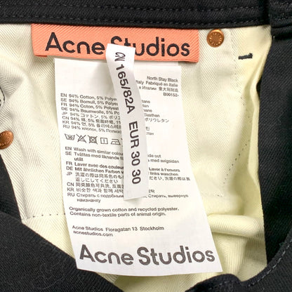 【中古品】【メンズ】 ACNE STUDIOS アクネストゥディオズ NORTH STAY BLACK JEANS B00152 ノース ステイ ブラックジーンズ デニムパンツ ボトムス 152-241117-as-19-izu サイズ：30×30 カラー：ブラック 万代Net店