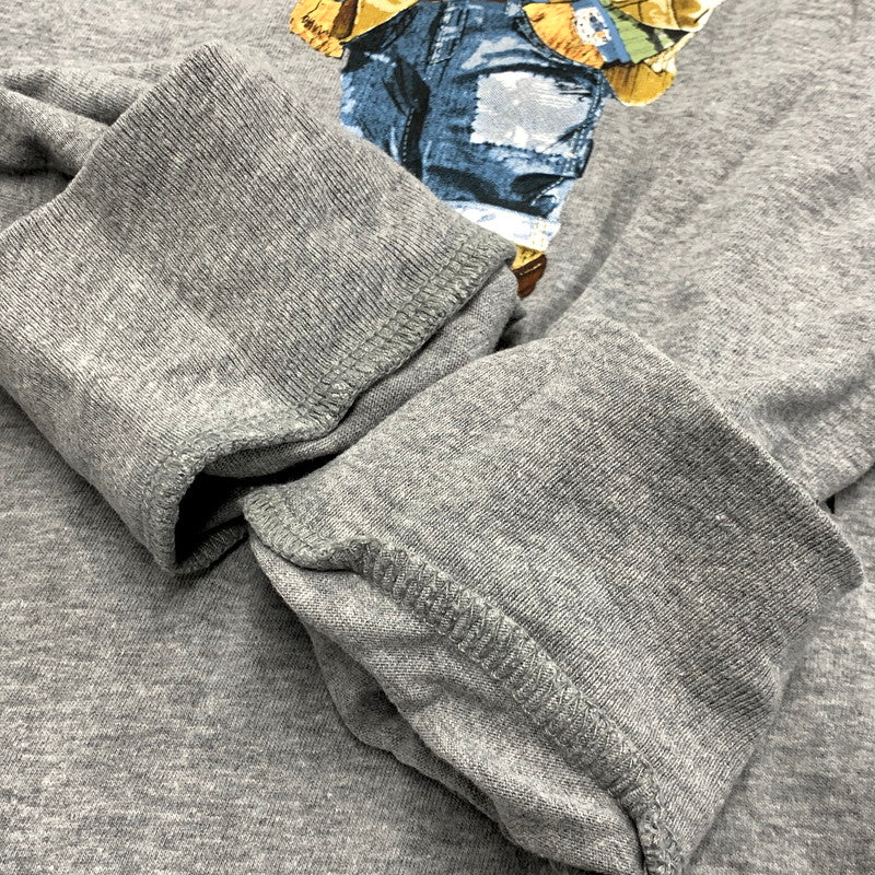 【中古品】【メンズ】 POLO RALPH LAUREN ポロ・ラルフローレン POLO BEAR CUSTOM FIT LS TEE ポロベアー カスタムフィット ロングスリーブ Tシャツ 長袖 トップス 147-241119-as-34-izu サイズ：M カラー：グレー 万代Net店