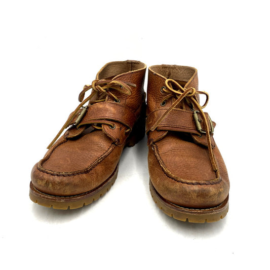 【中古品】【メンズ】 POLO RALPH LAUREN ポロ・ラルフローレン LACE UP BOOTS レースアップブーツ 中国製 シューズ 靴 164-241120-as-16-izu サイズ：9D カラー：ブラウン 万代Net店