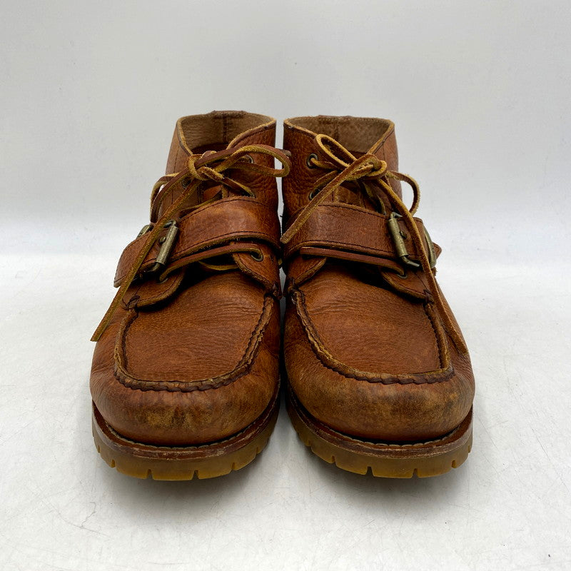 【中古品】【メンズ】 POLO RALPH LAUREN ポロ・ラルフローレン LACE UP BOOTS レースアップブーツ 中国製 シューズ 靴 164-241120-as-16-izu サイズ：9D カラー：ブラウン 万代Net店