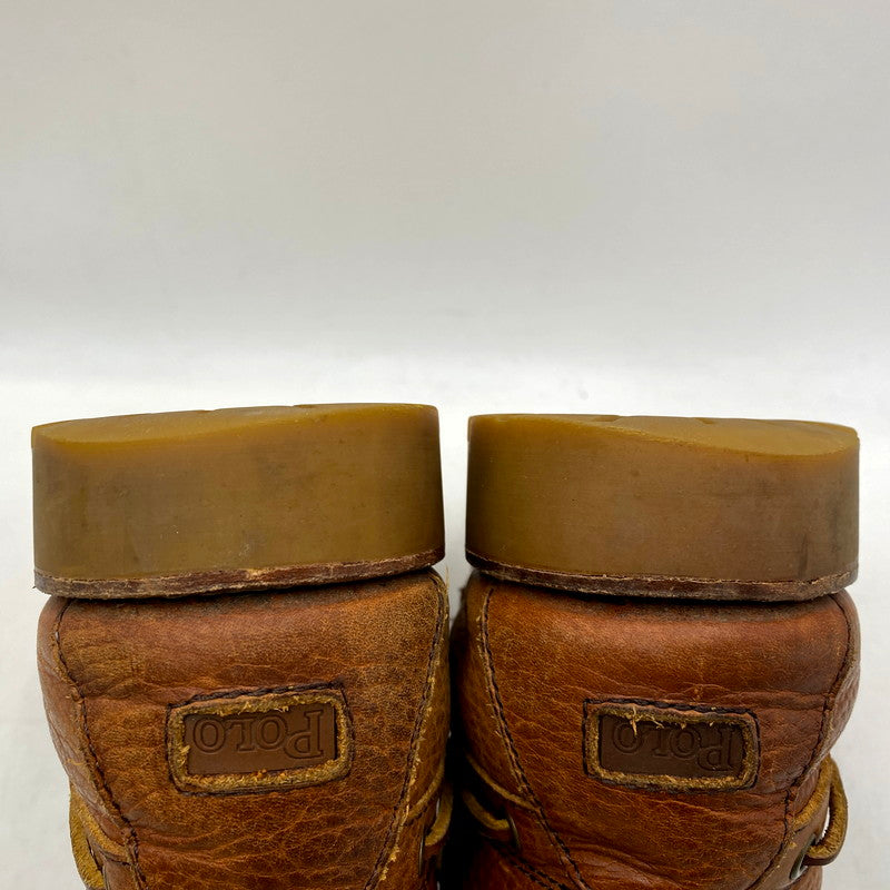 【中古品】【メンズ】 POLO RALPH LAUREN ポロ・ラルフローレン LACE UP BOOTS レースアップブーツ 中国製 シューズ 靴 164-241120-as-16-izu サイズ：9D カラー：ブラウン 万代Net店