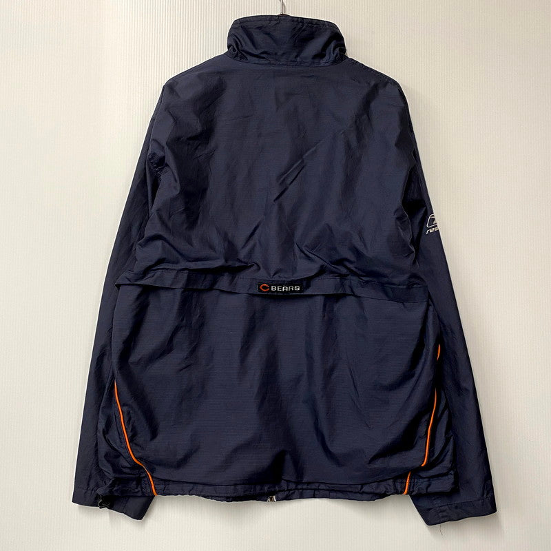 【中古品】【メンズ】 Reebok リーボック NFL TEAM APPAREL エヌエフエルチームアパレル BEARS FOOTBALL NYLON JACKET 5031A ベアーズ フットボール ナイロンジャケット 韓国製 アウター 146-241121-as-33-izu サイズ：L カラー：ネイビー 万代Net店