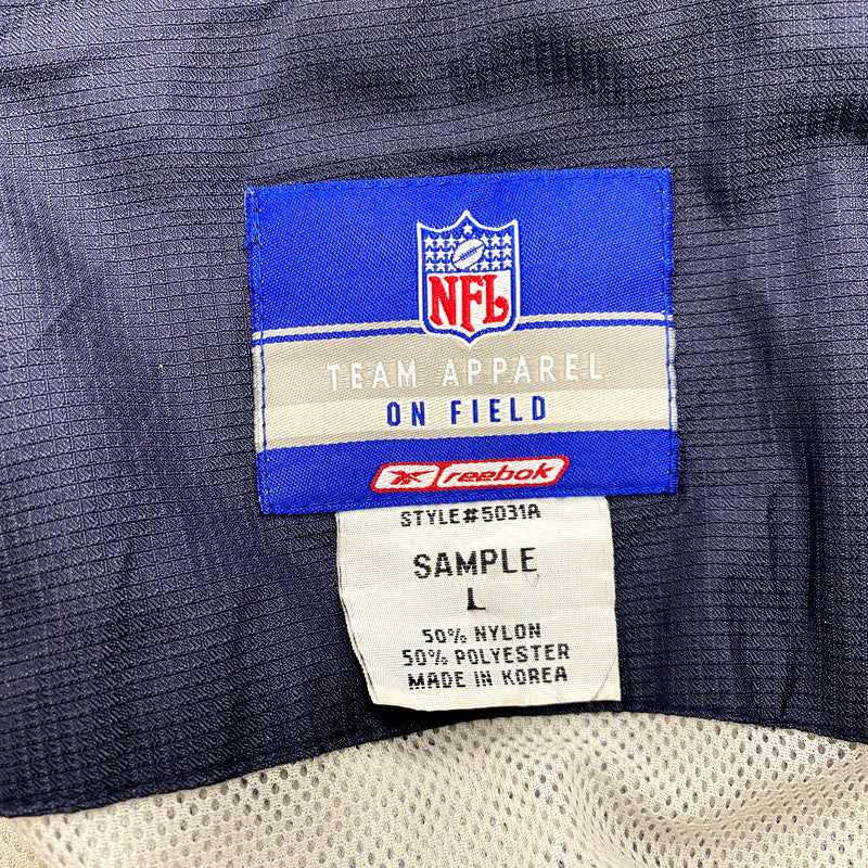 【中古品】【メンズ】 Reebok リーボック NFL TEAM APPAREL エヌエフエルチームアパレル BEARS FOOTBALL NYLON JACKET 5031A ベアーズ フットボール ナイロンジャケット 韓国製 アウター 146-241121-as-33-izu サイズ：L カラー：ネイビー 万代Net店