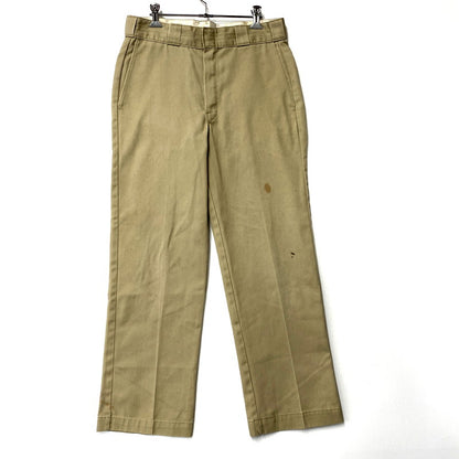 【中古品】【メンズ】 Dickies ディッキーズ 80S WORK PANTS ワークパンツ TALONジッパー ボトムス 157-241121-as-39-izu サイズ：W30 カラー：ベージュ 万代Net店