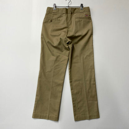 【中古品】【メンズ】 Dickies ディッキーズ 80S WORK PANTS ワークパンツ TALONジッパー ボトムス 157-241121-as-39-izu サイズ：W30 カラー：ベージュ 万代Net店