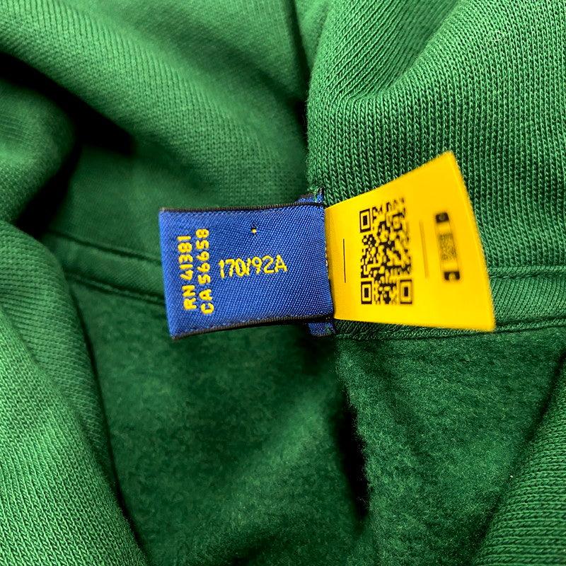 【中古品】【メンズ】 POLO RALPH LAUREN ポロ・ラルフローレン HOODED SWEATSHIRT フーデッド スウェットシャツ パーカー 長袖 トップス 147-241121-as-29-izu サイズ：S カラー：グリーン 万代Net店