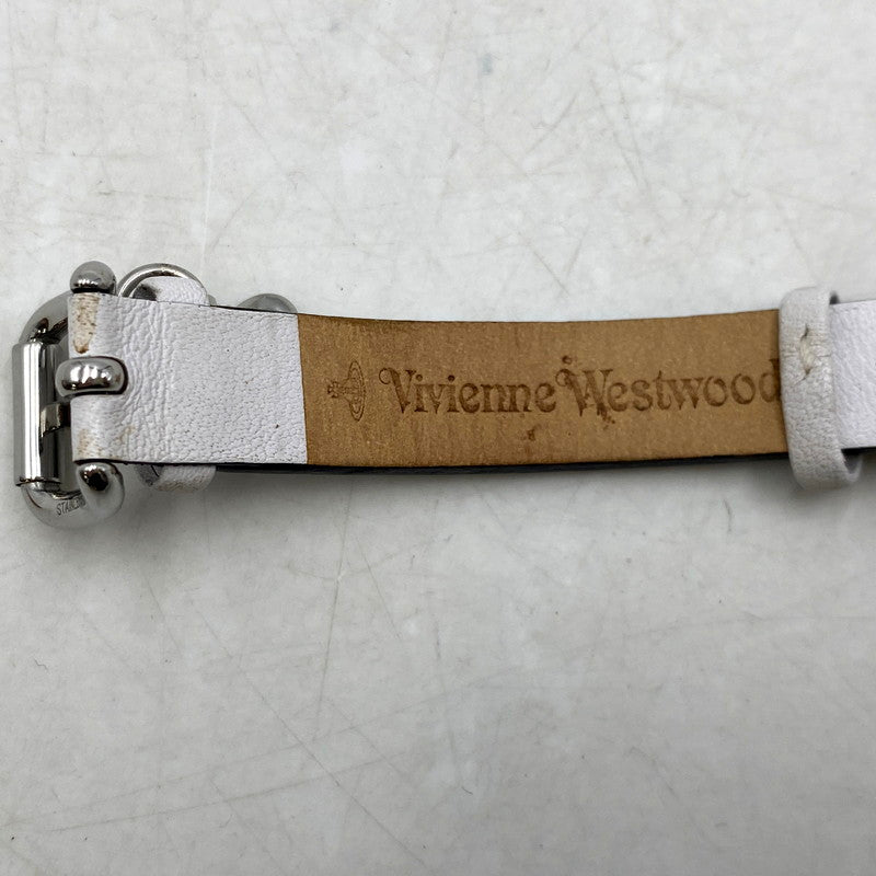 【中古品】【メンズ/レディース】 Vivienne Westwood ヴィヴィアンウエストウッド VV221SLWH サウスバンク クォーツ 腕時計 197-241119-as-21-izu カラー：ホワイト 万代Net店