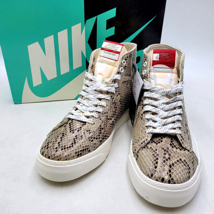 【中古美品】【メンズ】 NIKE SB ナイキエスビー × SOULLAND ソウルランド BLAZER MID QS CN4540-001 ブレザー ミッド QS スニーカー シューズ 靴 160-241120-as-27-izu サイズ：27.5cm カラー：LIGHT BONE/WHITE-PURE PLATINUM 万代Net店