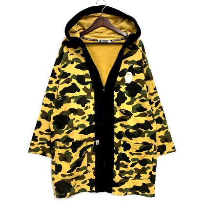 【中古品】【メンズ】 A BATHING APE アベイシングエイプ 1ST CAMO HANTEN ZIP HOODIE 001ZPF801022X ジップパーカー 長袖 トップス 142-241122-ay-22-izu サイズ：L カラー：イエロー 万代Net店