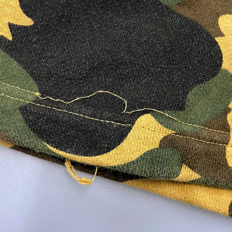 【中古品】【メンズ】 A BATHING APE アベイシングエイプ 1ST CAMO HANTEN ZIP HOODIE 001ZPF801022X ジップパーカー 長袖 トップス 142-241122-ay-22-izu サイズ：L カラー：イエロー 万代Net店