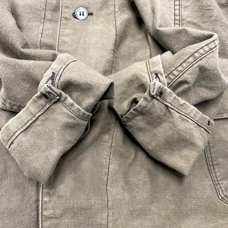 【中古品】【メンズ】  SWEDISH ARMY スウェーデン軍 40S METAL BUTTON WORK JACKET メタルボタンワークジャケット アウター 146-241122-ay-21-izu サイズ：下記参照 カラー：ブラウン系 万代Net店