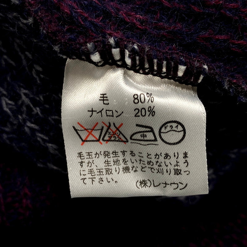 【中古品】【メンズ】 Arnold Palmer アーノルドパーマー 70-80S ACRYLIC KNIT SWEATER アクリルニットセーター 長袖 トップス 146-241123-as-09-izu サイズ：L カラー：マルチカラー 万代Net店