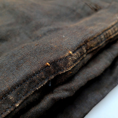 【中古品】【メンズ】 HAVERSACK ハバーザック LINEN TYPEWRITER WIDE EASY PANTS 862126 リネン タイプライター ワイド イージーパンツ ボトムス 151-241125-as-25-izu サイズ：L カラー：ブラウン系 万代Net店