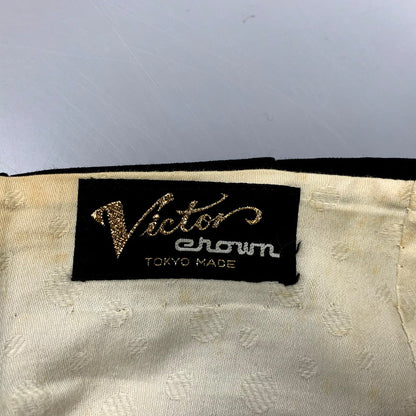 【中古品】【メンズ】  JAPAN VINTAGE VICTOR CROWN 60S 1-TUCK SLACKS 1タック スラックス YKK MITRAジッパー パンツ ボトムス 157-241123-as-21-izu サイズ：下記参照 カラー：ブラック 万代Net店