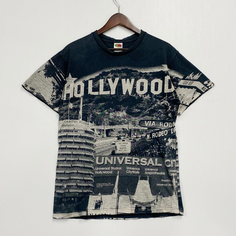 【現状渡し品】【メンズ】  FRUIT OF THE LOOM フルーツオブザルーム c1996 90S HOLLYWOOD TEE 90年代 ハリウッドTシャツ トップス 半袖 146-241124-ma-07-izu サイズ：L カラー：ブラック 万代Net店