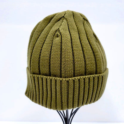 【中古美品】【メンズ/レディース】 DESCENDANT ディセンダント BEANIE ビーニー ニット帽 帽子 185-241125-as-28-izu サイズ：F カラー：グリーン 万代Net店