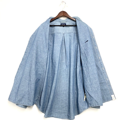 【中古品】【メンズ】 DESCENDANT ディセンダント 23SS KENNEDY'S CHAMBRAY LS SHIRT シャンブレー ロングスリーブ シャツ 長袖 トップス 142-241123-as-36-izu サイズ：4 カラー：ライトインディゴ 万代Net店