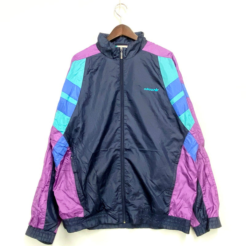 【現状渡し品】【メンズ】 adidas アディダス 80-90S NYLON JACKET ナイロンジャケット 万国旗タグ アウター 146-241124-as-02-izu カラー：マルチ 万代Net店