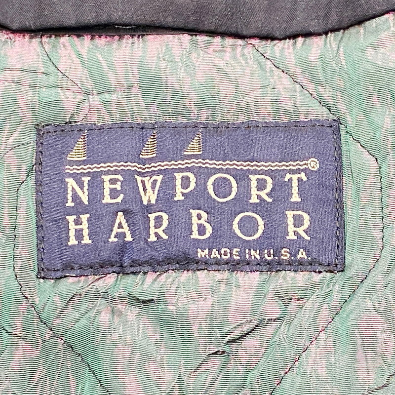 【中古品】【メンズ】  NEWPORT HARBOR ニューポートハーバー TRENCH COAT USA製 トレンチコート アウター 長袖 146-241124-ma-09-izu サイズ：40 カラー：ブラック 万代Net店