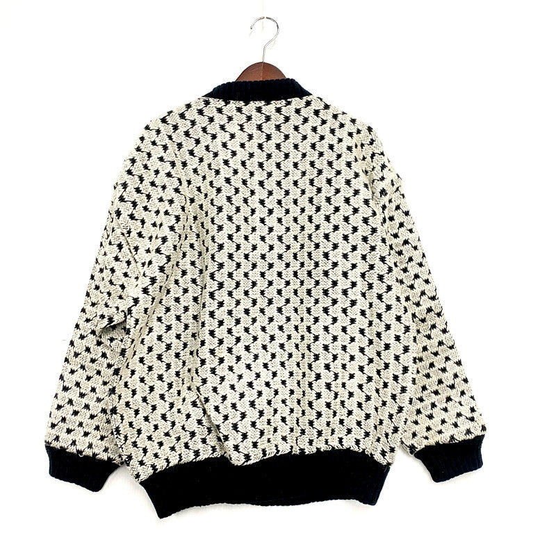 【中古品】【メンズ】 Harriss ハリス HALF ZIP DESIGN KNIT SWEATER ハーフジップ デザイン ニットセーター 長袖 トップス 146-241124-as-03-izu サイズ：XL カラー：ブラック系 万代Net店