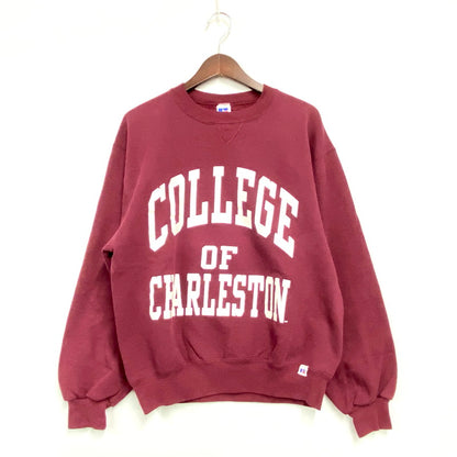 【中古品】【メンズ】  RUSSELL ATHLETIC ラッセルアスレティック 80-90S CREWNECK SWEATSHIRT クルーネック スウェットシャツ USA製 トレーナー 長袖 トップス 146-241124-as-10-izu サイズ：M カラー：レッド系 万代Net店