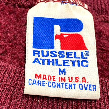 【中古品】【メンズ】  RUSSELL ATHLETIC ラッセルアスレティック 80-90S CREWNECK SWEATSHIRT クルーネック スウェットシャツ USA製 トレーナー 長袖 トップス 146-241124-as-10-izu サイズ：M カラー：レッド系 万代Net店